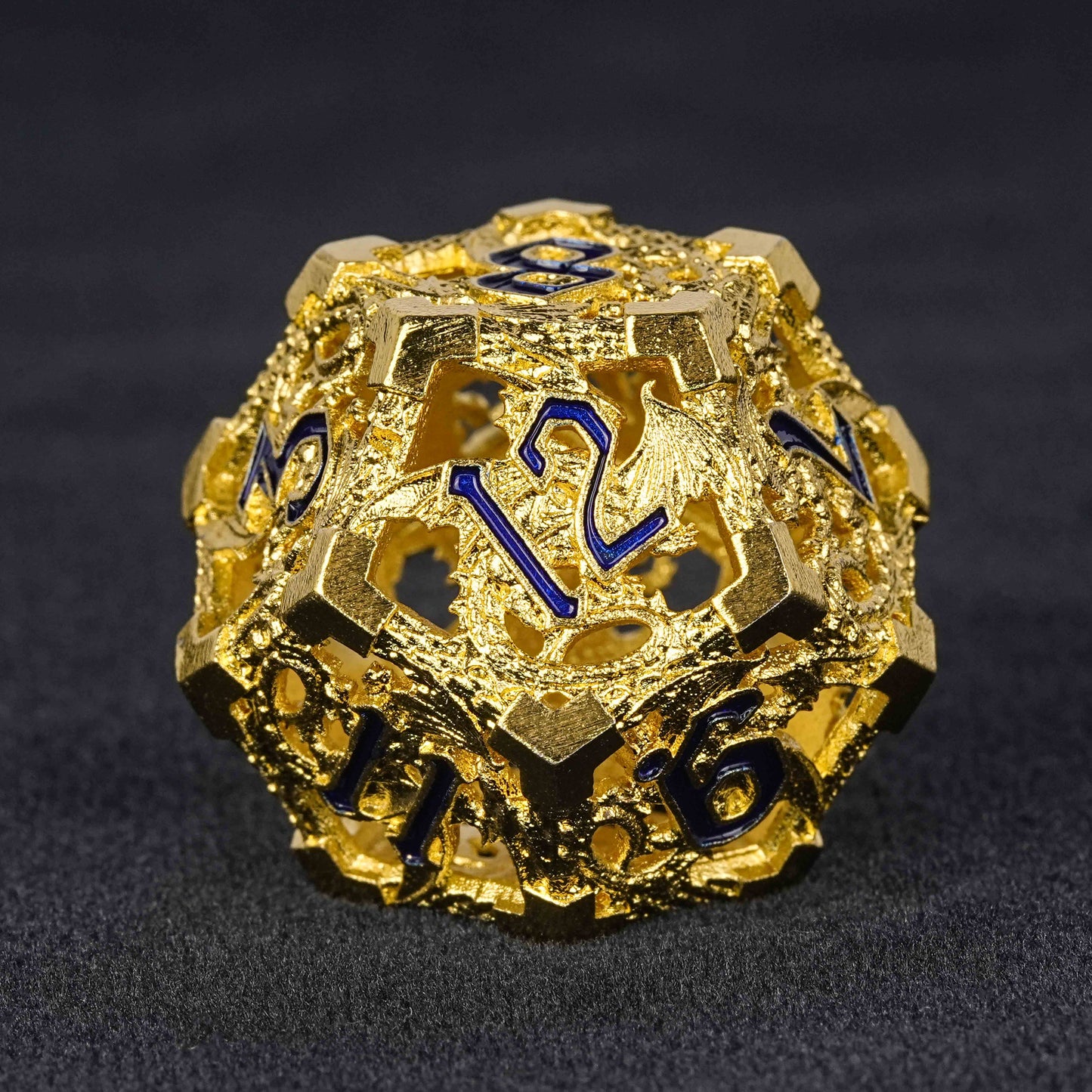 Juego de dados de metal recortados de Dragon Warrior