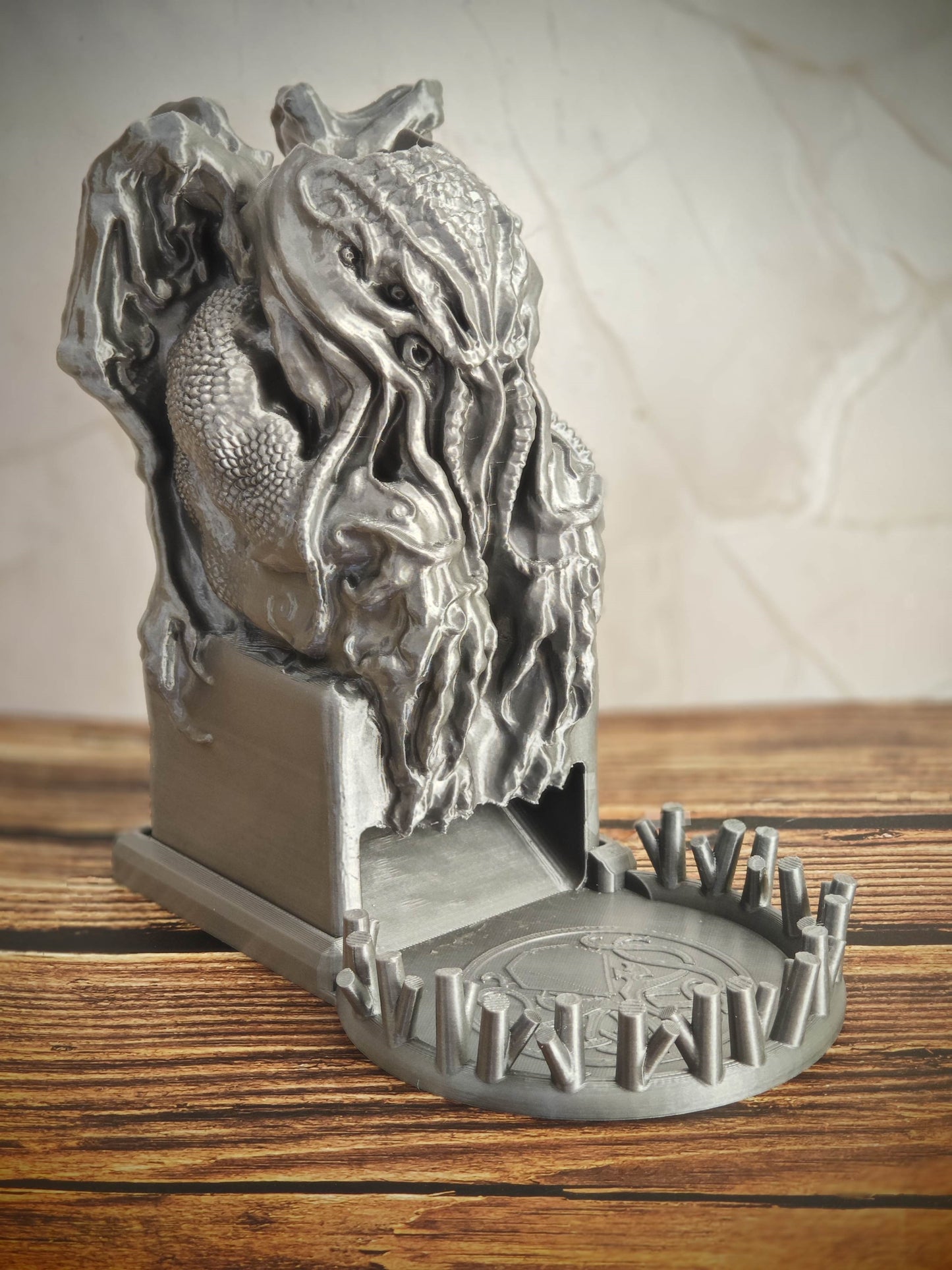 Bolsa de cuero para dados D20, bolsa para dados poliédricos, bolsa portátil con cordón para juegos de rol, juegos, DND