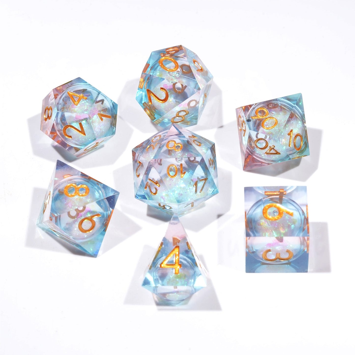 Juego de dados de resina de personalización exclusiva