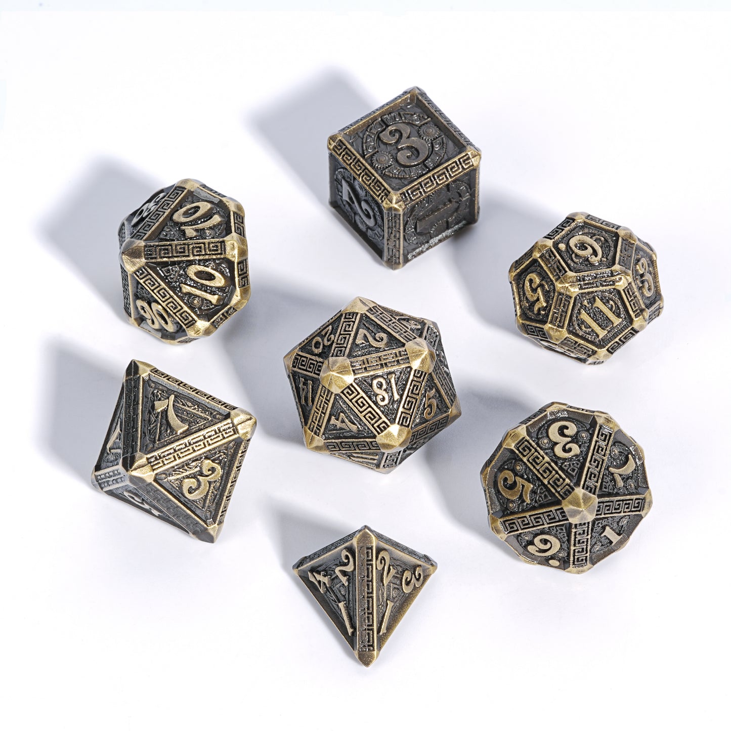 Juego de dados de metal de personalización exclusiva