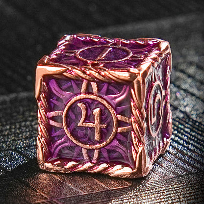 Metal Sun pattern dice series