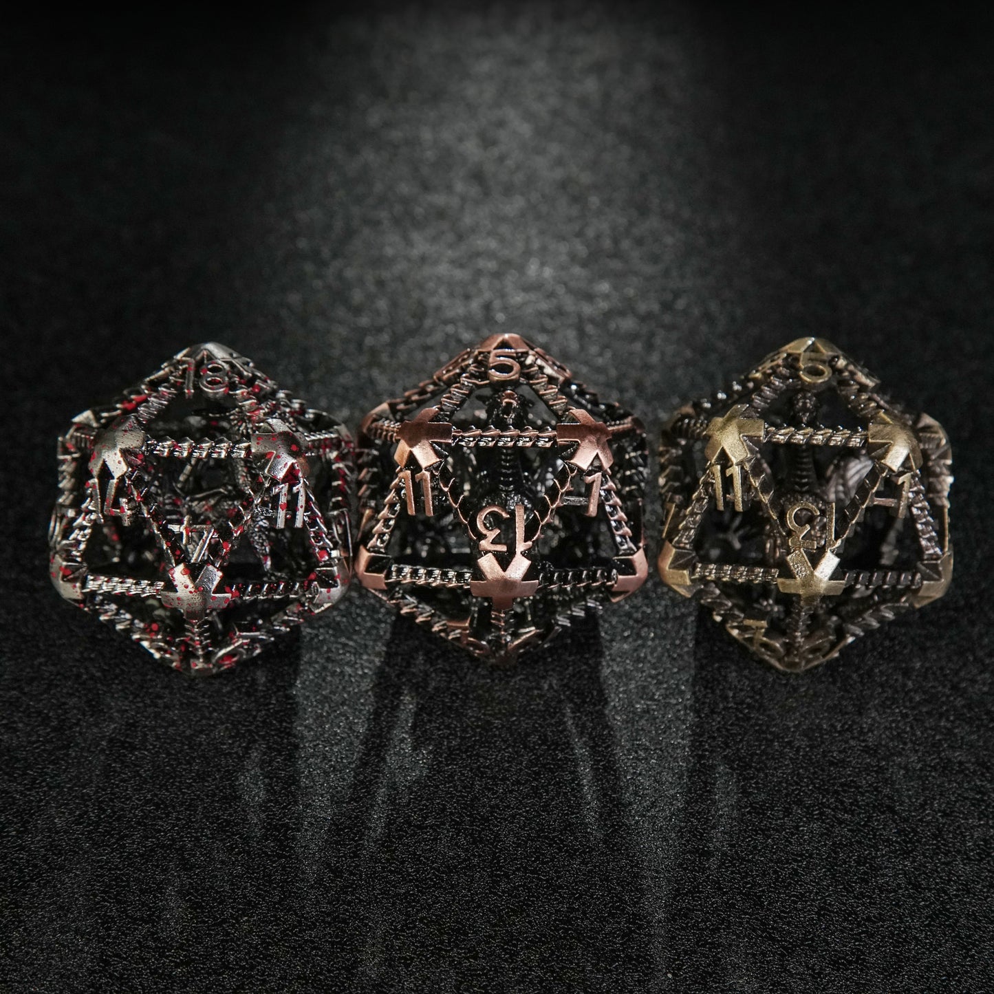 40mm metal hollow dragon dice