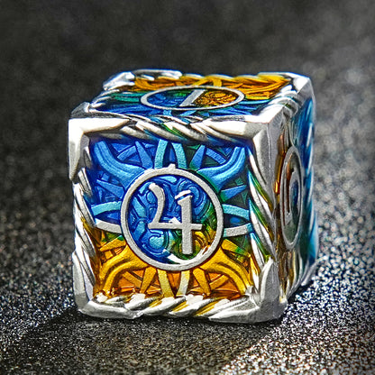 Metal Sun pattern dice series