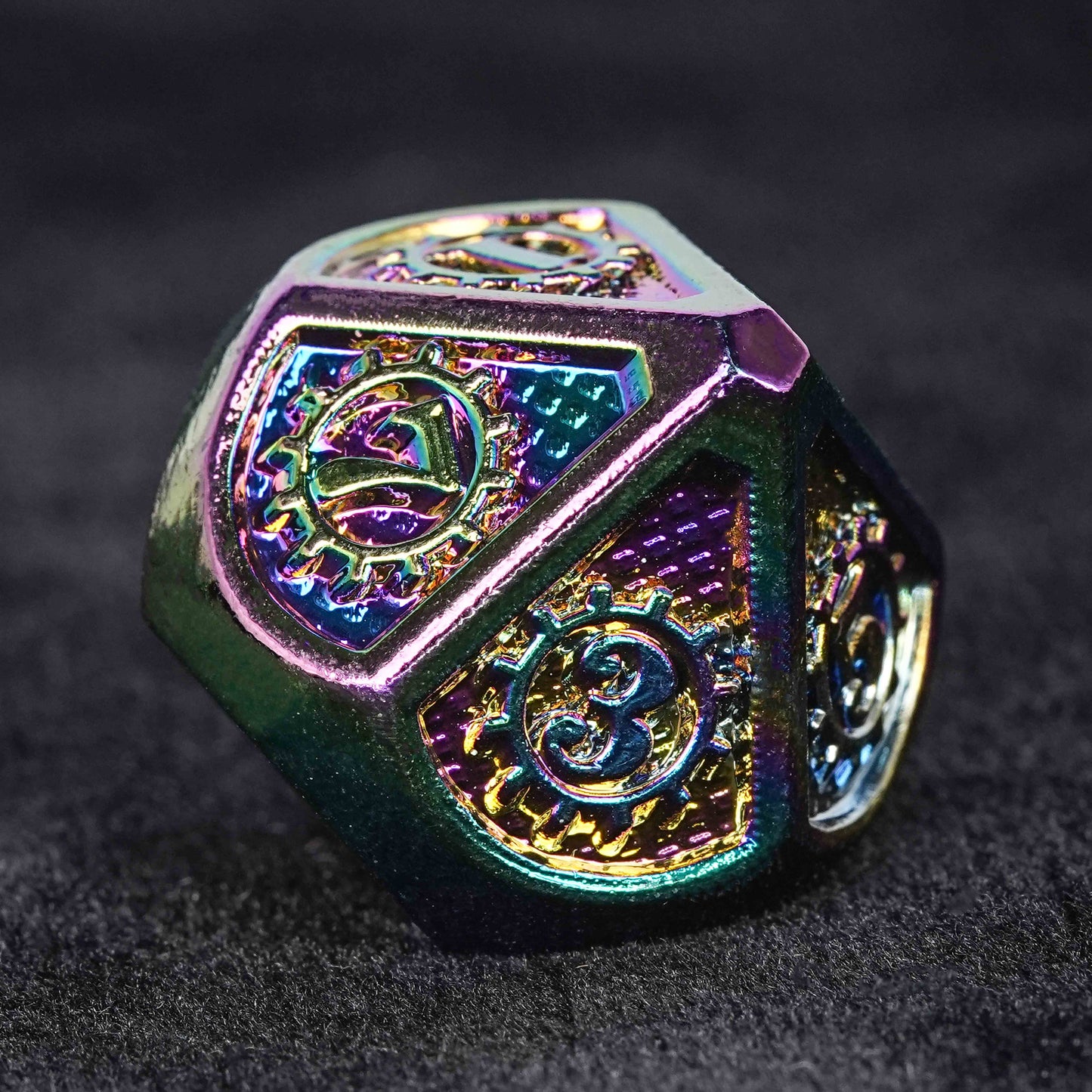 Metal Baldur's Gate dice set + Dazzling color