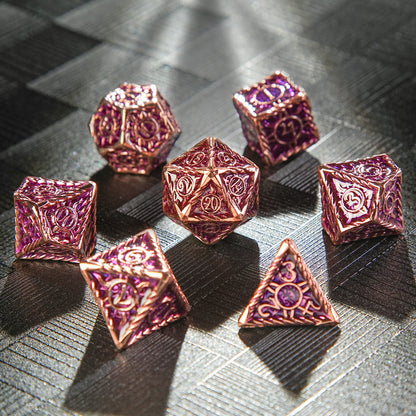 Metal Sun pattern dice series