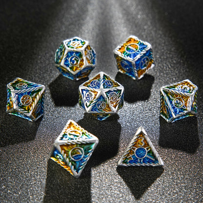 Metal Sun pattern dice series