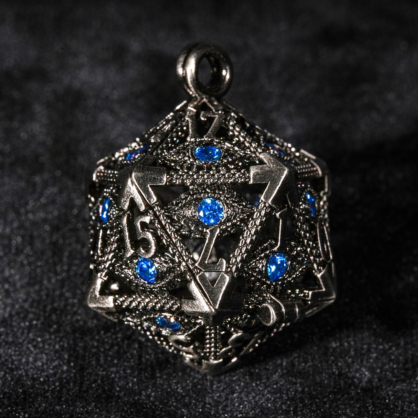 Sapphire metal dice cage