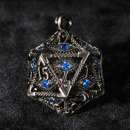 Sapphire metal dice cage