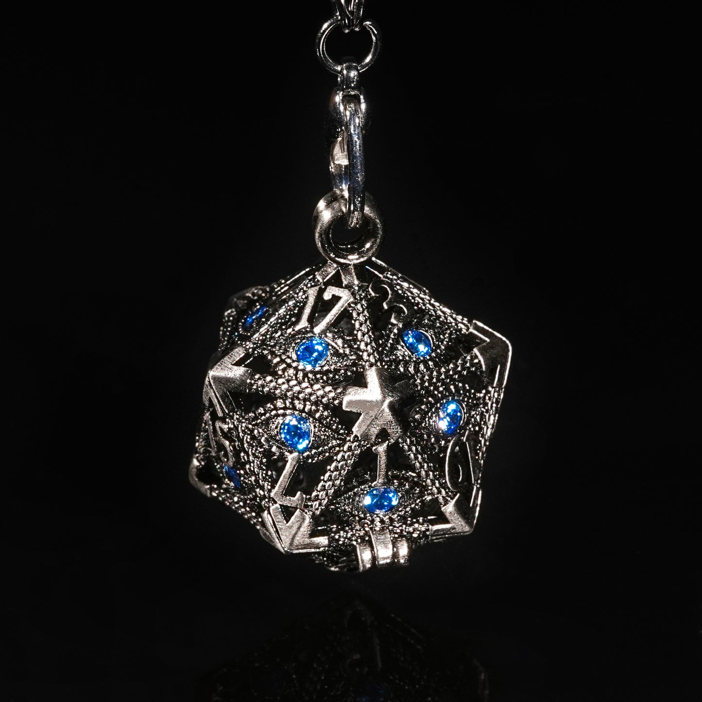 Sapphire metal dice cage