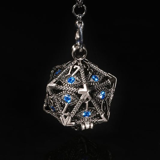 Sapphire metal dice cage + Bronze