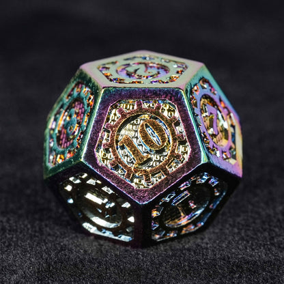 Metal Baldur's Gate dice set + Dazzling color