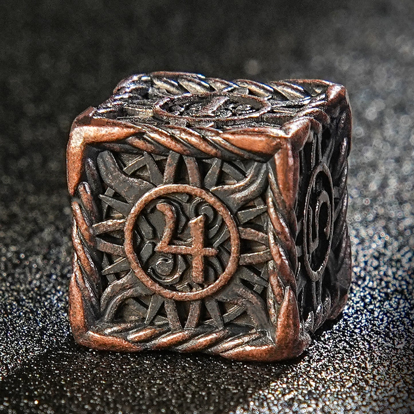 Metal Sun pattern dice series