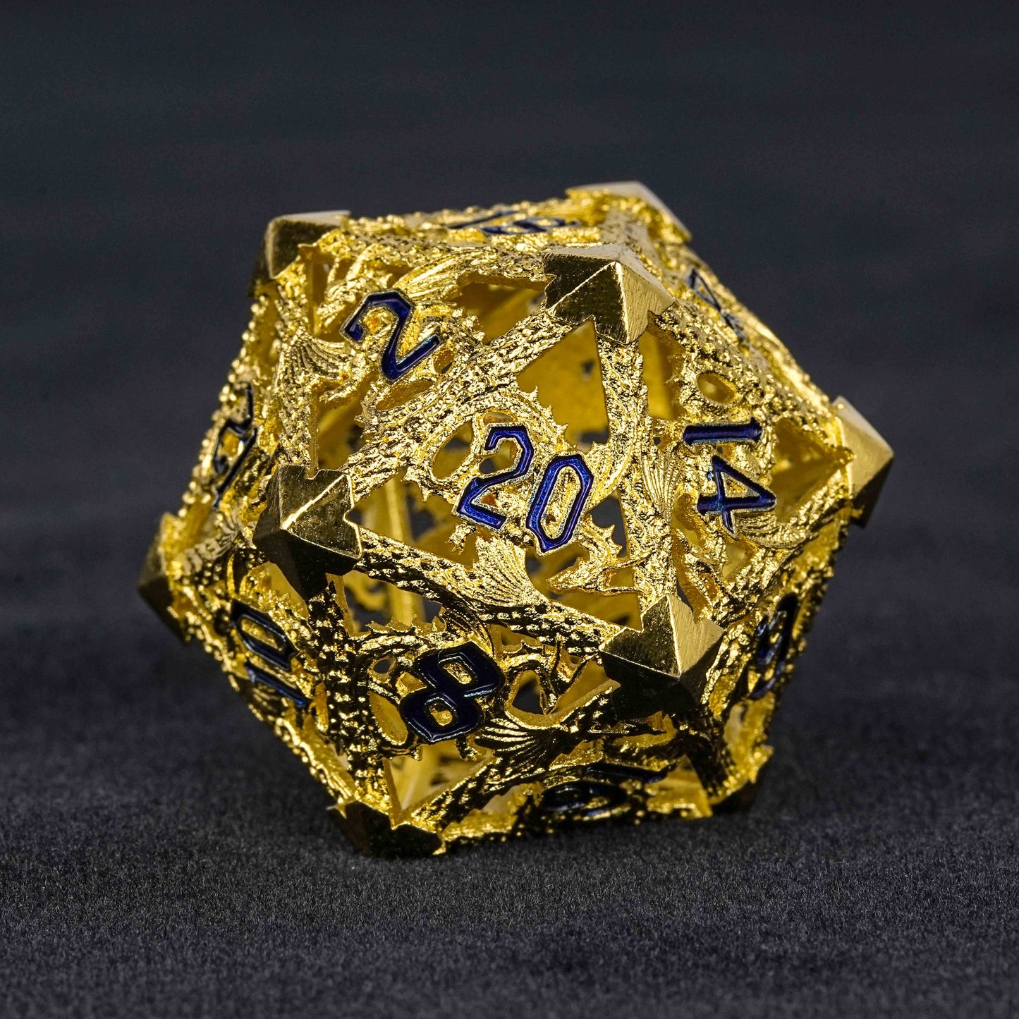 Dragon Warrior cutout metal dice set