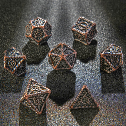 Metal Sun pattern dice series