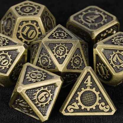 Metal Baldur's Gate dice + Bronze