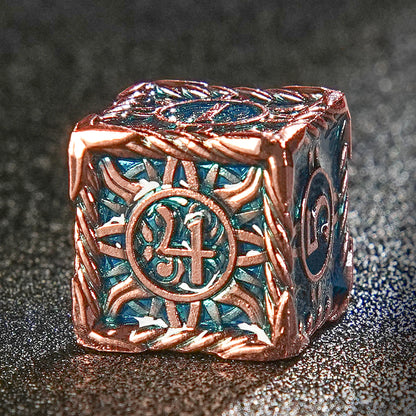 Metal Sun pattern dice series