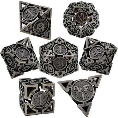 Metal hollow spades dice series