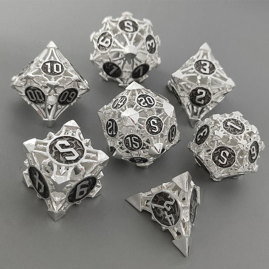 Metal hollow arrow dice series