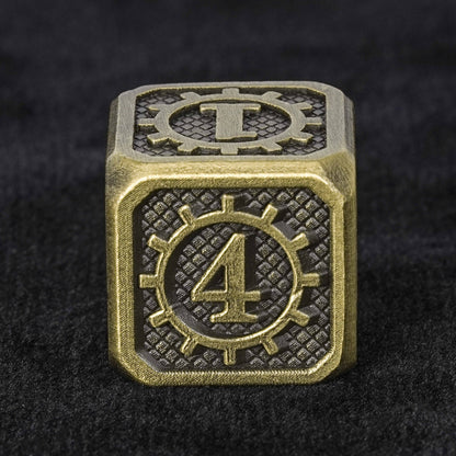 Metal Baldur's Gate dice + Bronze