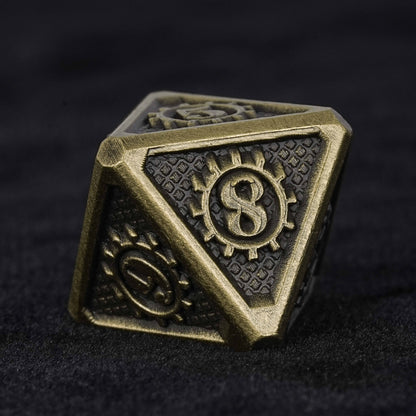 Metal Baldur's Gate dice + Bronze