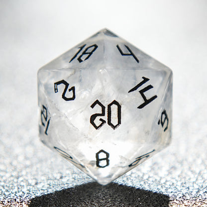 Ensemble de dés DnD D&amp;D à motif d’astrologie en résine verte 