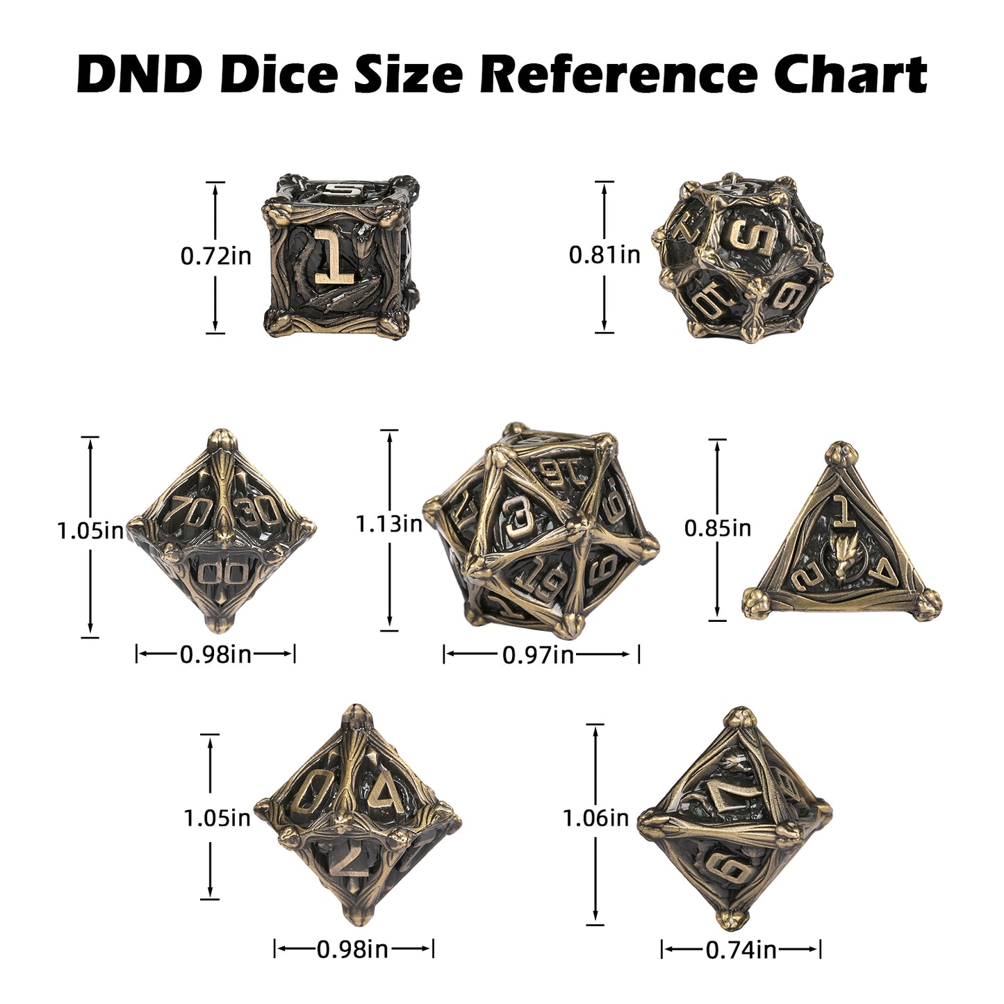 Metal Evil Dragon dice series