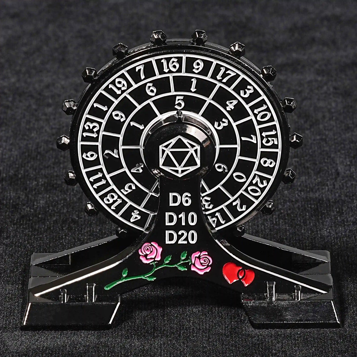 Donjons et Dragons Dice Spinner, Dés de roulette uniques, Ensemble de dés D&amp;D en métal