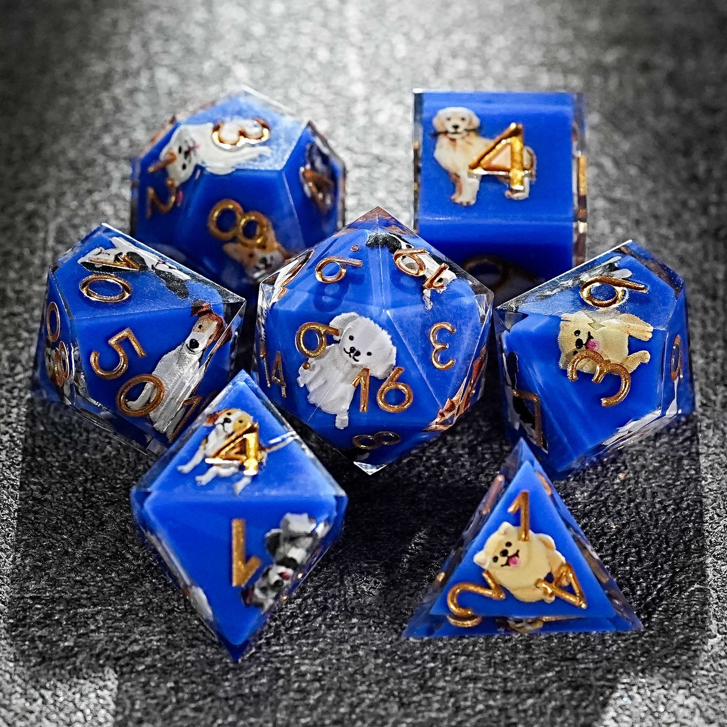 Jeu de dés en résine de personnalisation exclusive