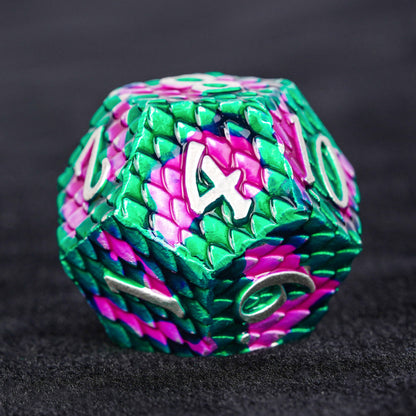 Dragon Pride Dice set + Green purple