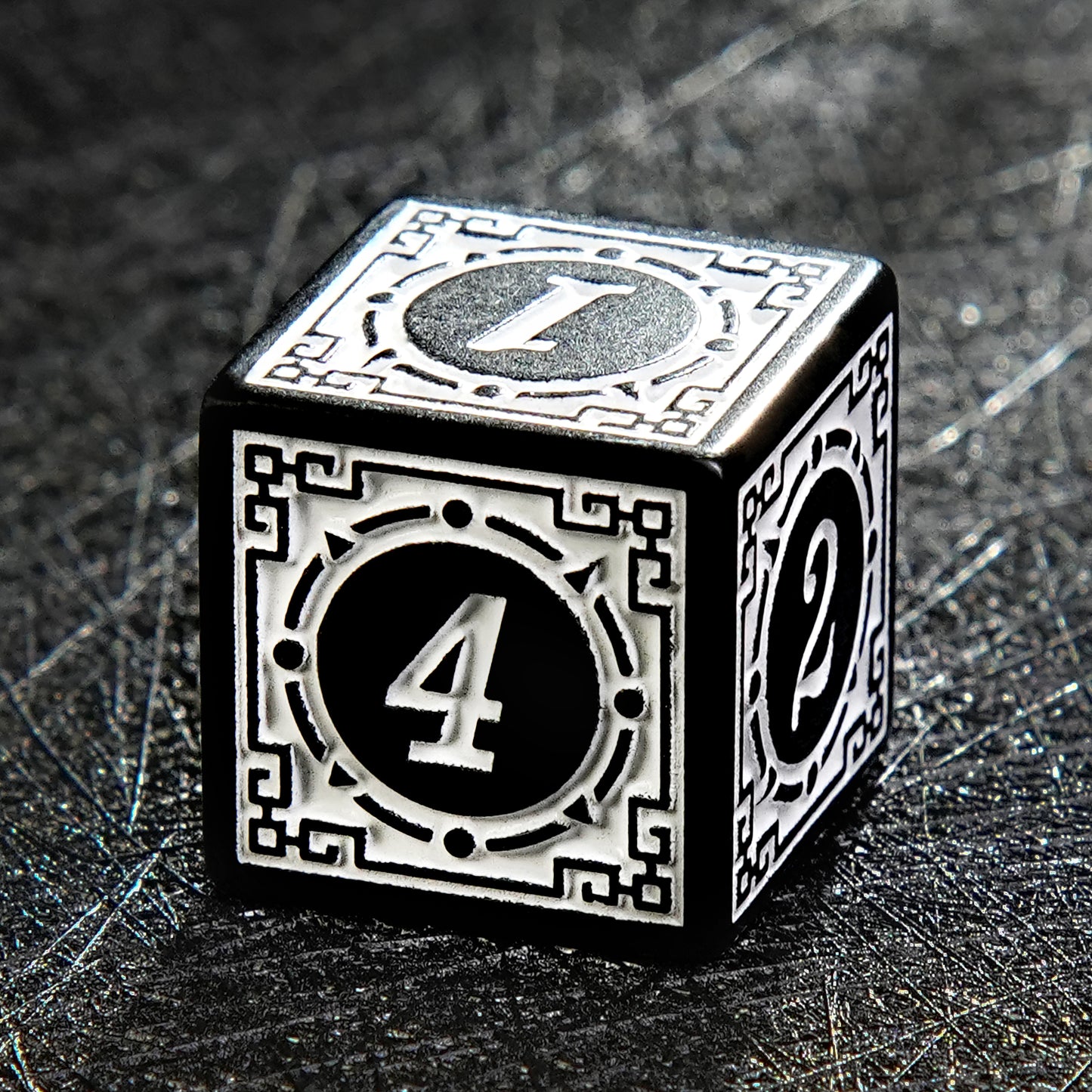 Carved Vintage Ancient Retro Pattern Dice Set