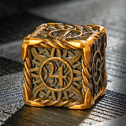 Metal Sun pattern dice series