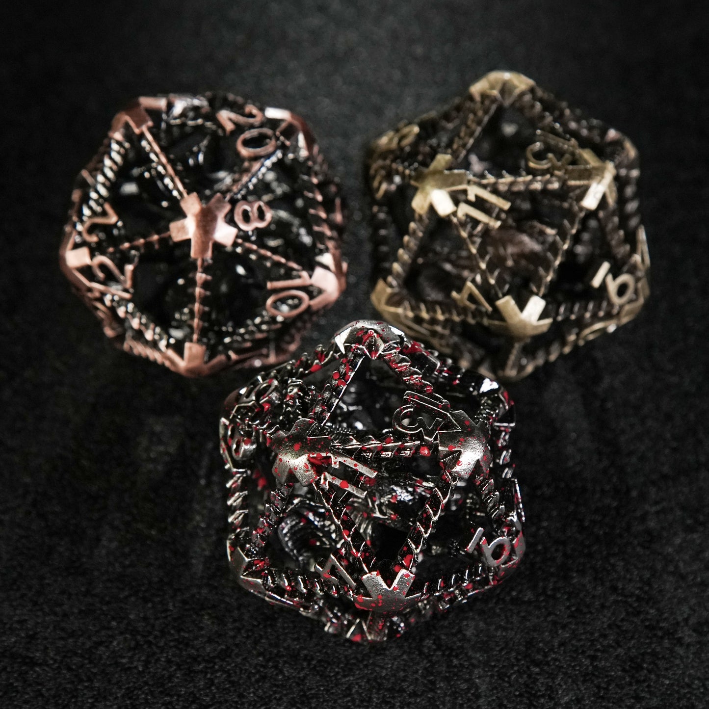 40mm metal hollow dragon dice