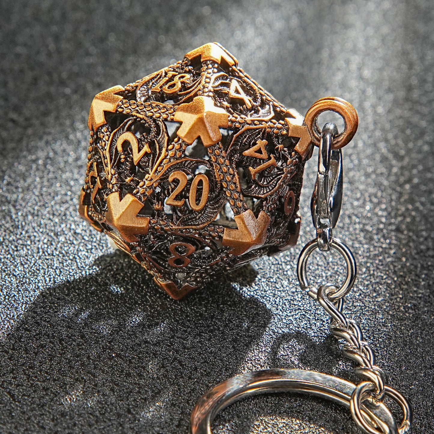 Metal super mini dice + Pearl silver