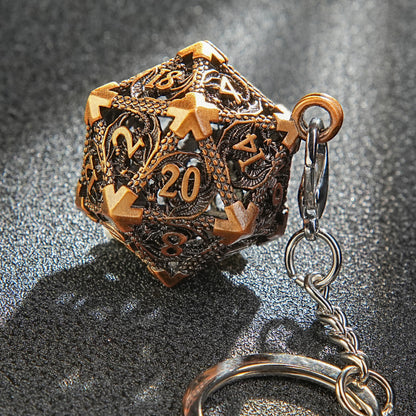 Metal super mini dice + Pearl silver