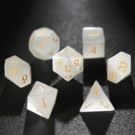 Albumin Digital Gemstone Dice Set