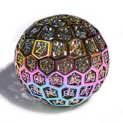 D100 Metal Hollow Giant Dice，Many Colors