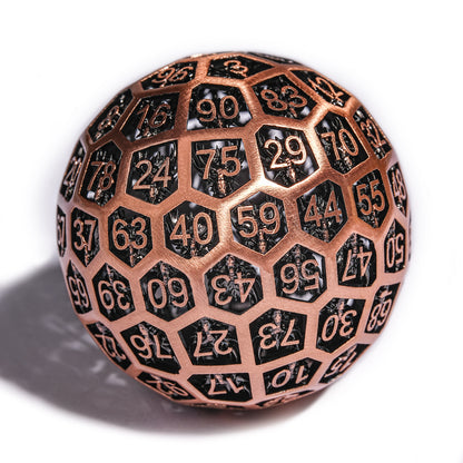 D100 Metal Hollow Giant Dice，Many Colors