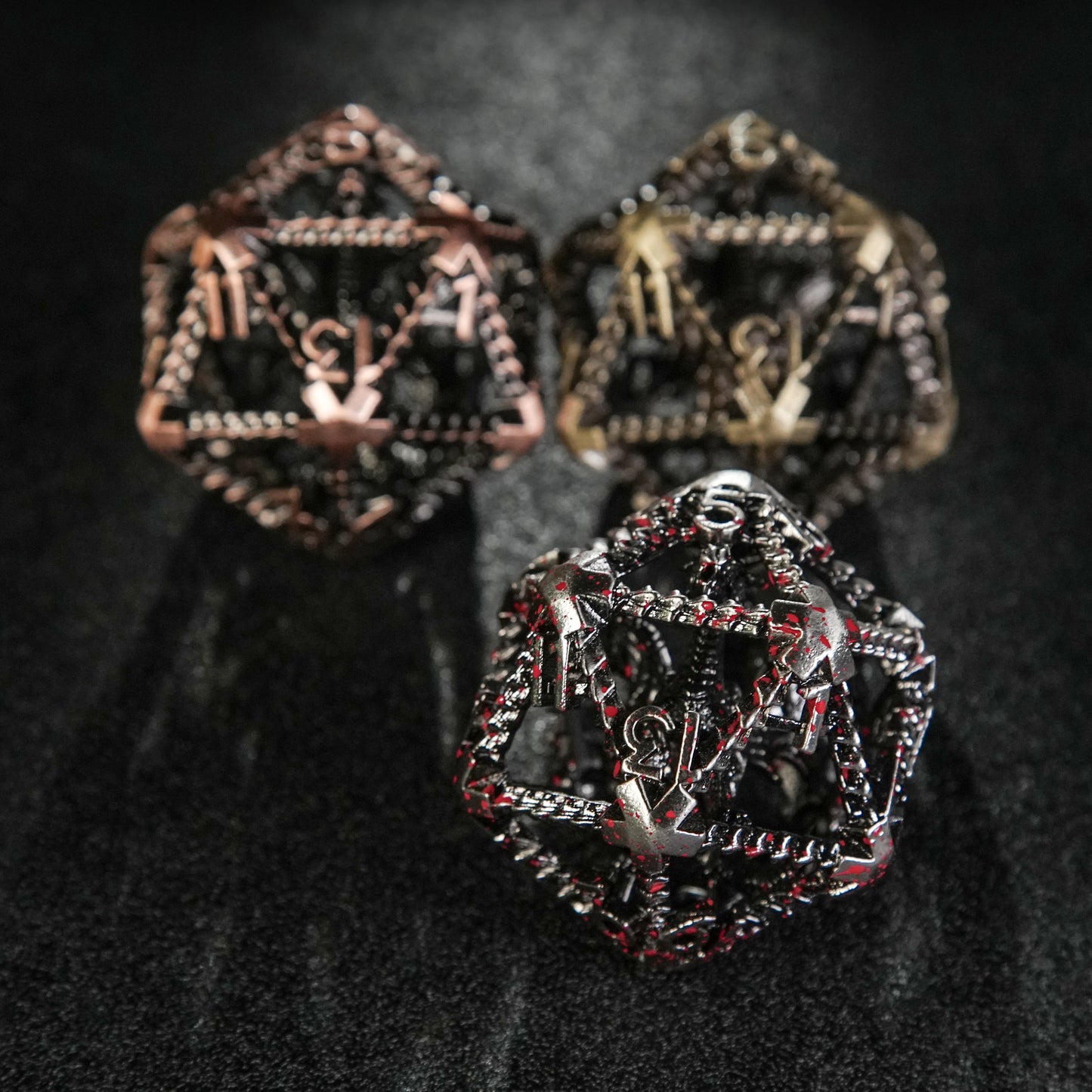 40mm Metal Hollow 3D Dragon Dice