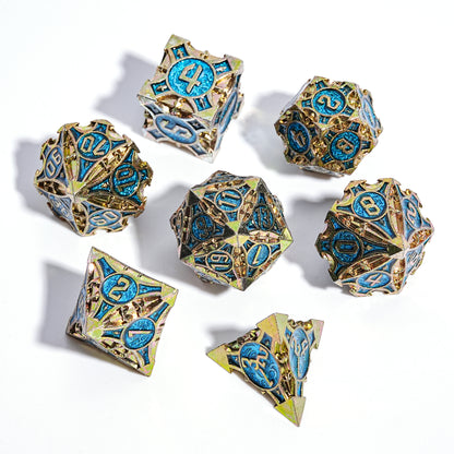 Metal Solid Arrow Dice Set, Many Colors