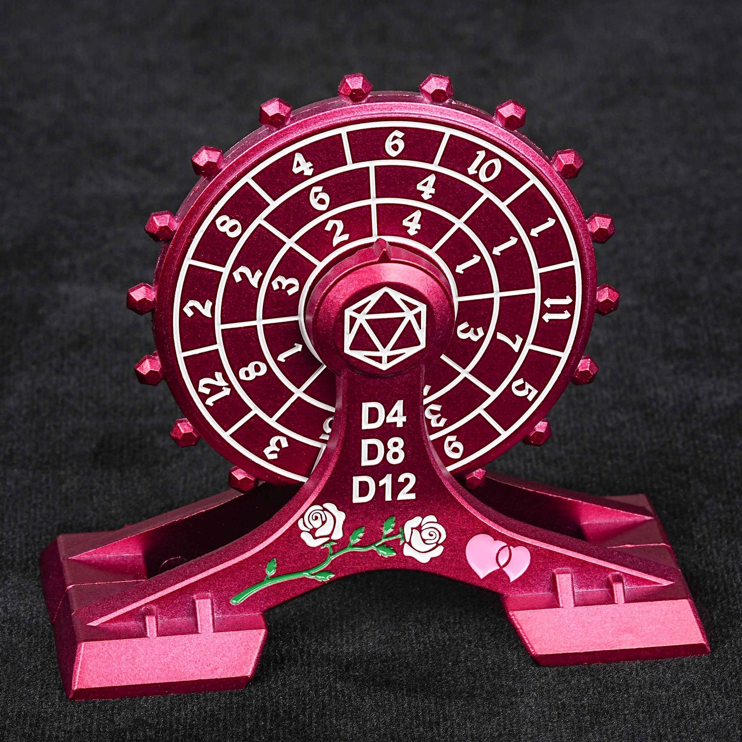 Donjons et Dragons Dice Spinner, Dés de roulette uniques, Ensemble de dés D&amp;D en métal