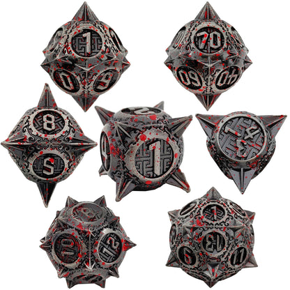 Metal Solid Round Pointed Dice Set，Many Colors