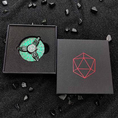 Dungeons and Dragons-Würfel-Spinner, einzigartige Roulette-Würfel, D&amp;D-Würfelset aus Metall mit DND-Würfelbox als Geschenk für Dungeons and Dragons-Rollenspiele (RPG), MTG, Pathfinder, Tischspiele, Brettspiele 