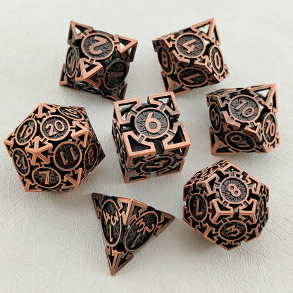 Metal hollow spades dice series