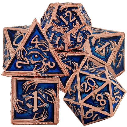 Solid metal skull dice series