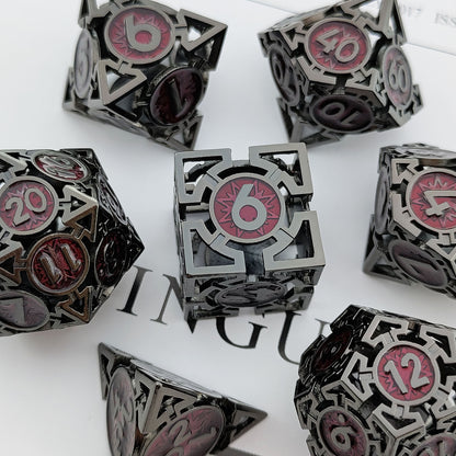 Metal hollow spades dice series