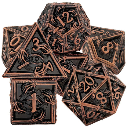 Solid metal skull dice series