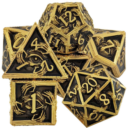 Solid metal skull dice series