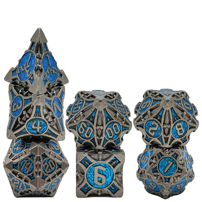 Metal Solid Arrow Dice Set, Many Colors