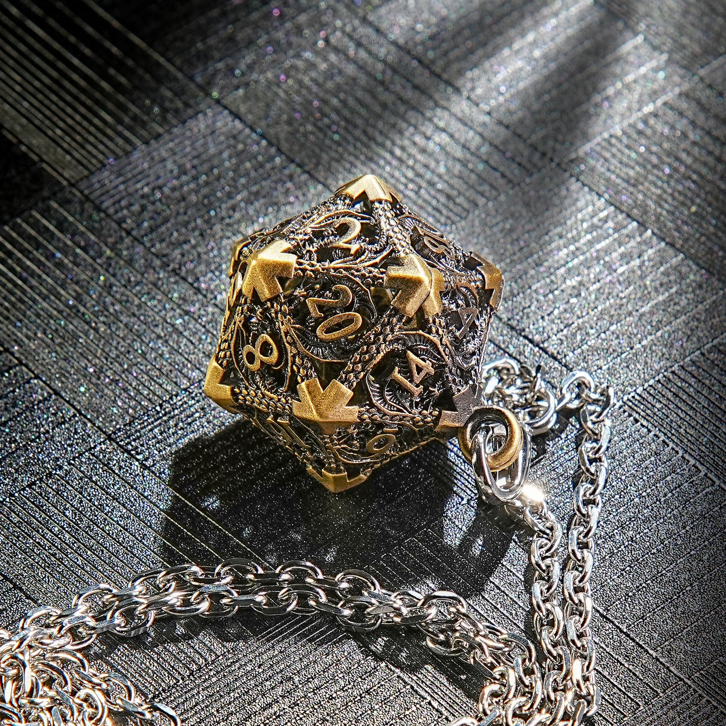 Metal super mini dice + bronze