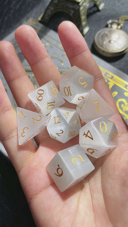 Albumin Digital Gemstone Dice Set